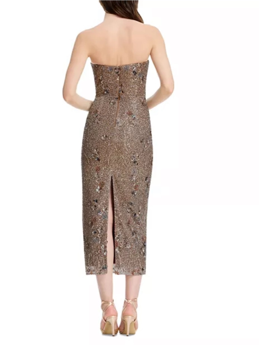 Dress the Population
Strapless Sweetheart Bodycon Tea Length
Dress - Picture 4 of 8